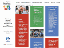 Tablet Screenshot of fundusz.org